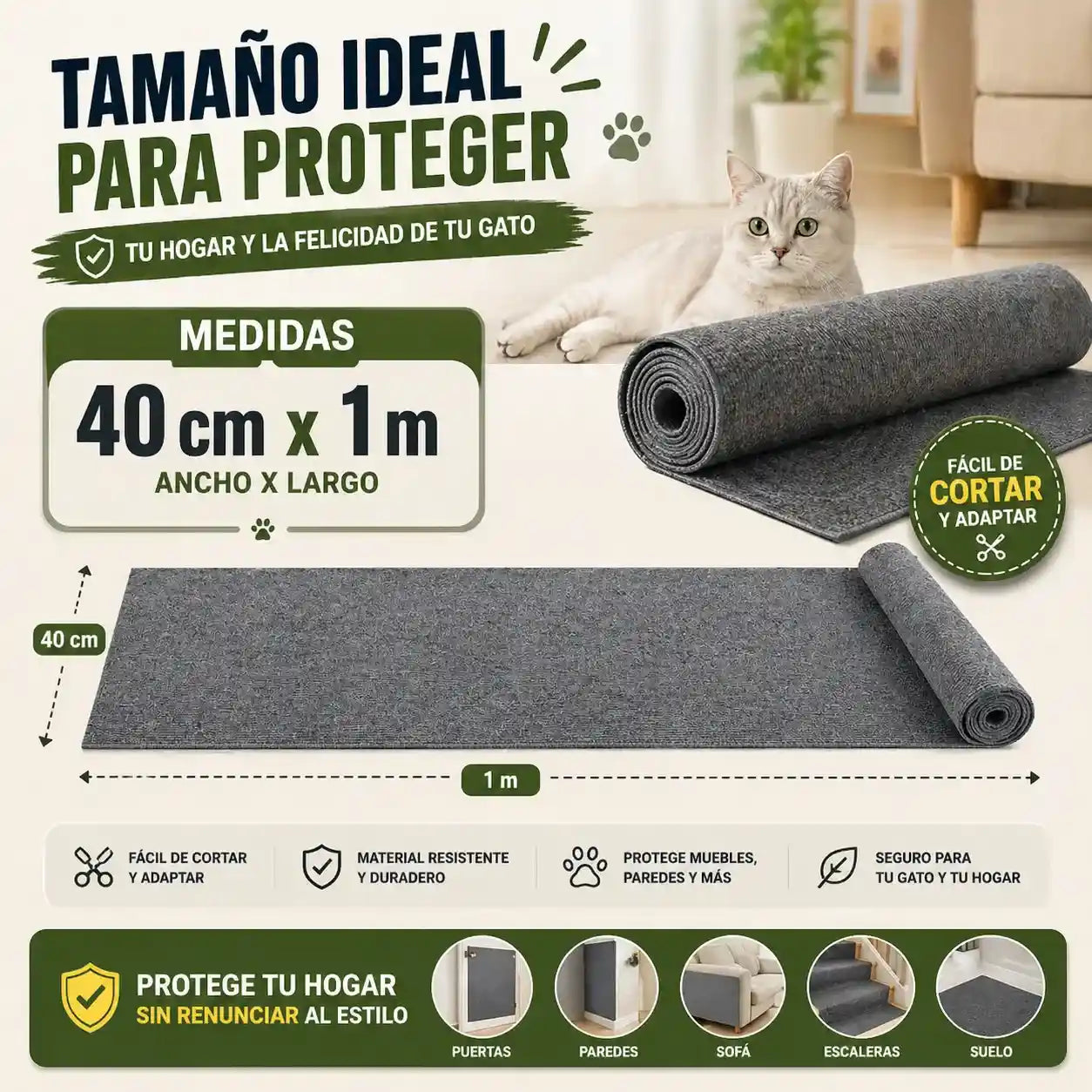 StopScratch™ Tu gato lo ama y tus muebles también